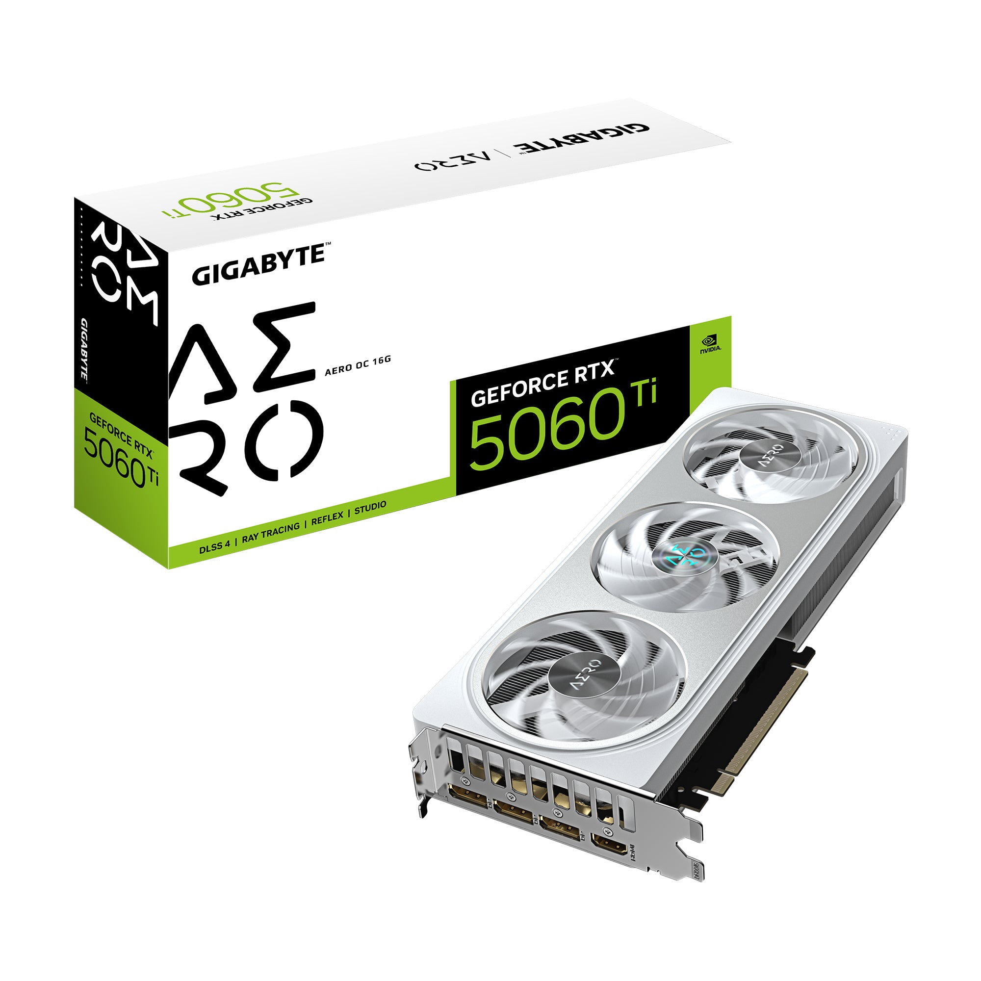 GIGABYTE GV-N506TAERO OC-16GD – PCIe Grafikkarte – 3×DisplayPort, 1×HDMI, PCIe 5.0 x16, 1×8‑pin