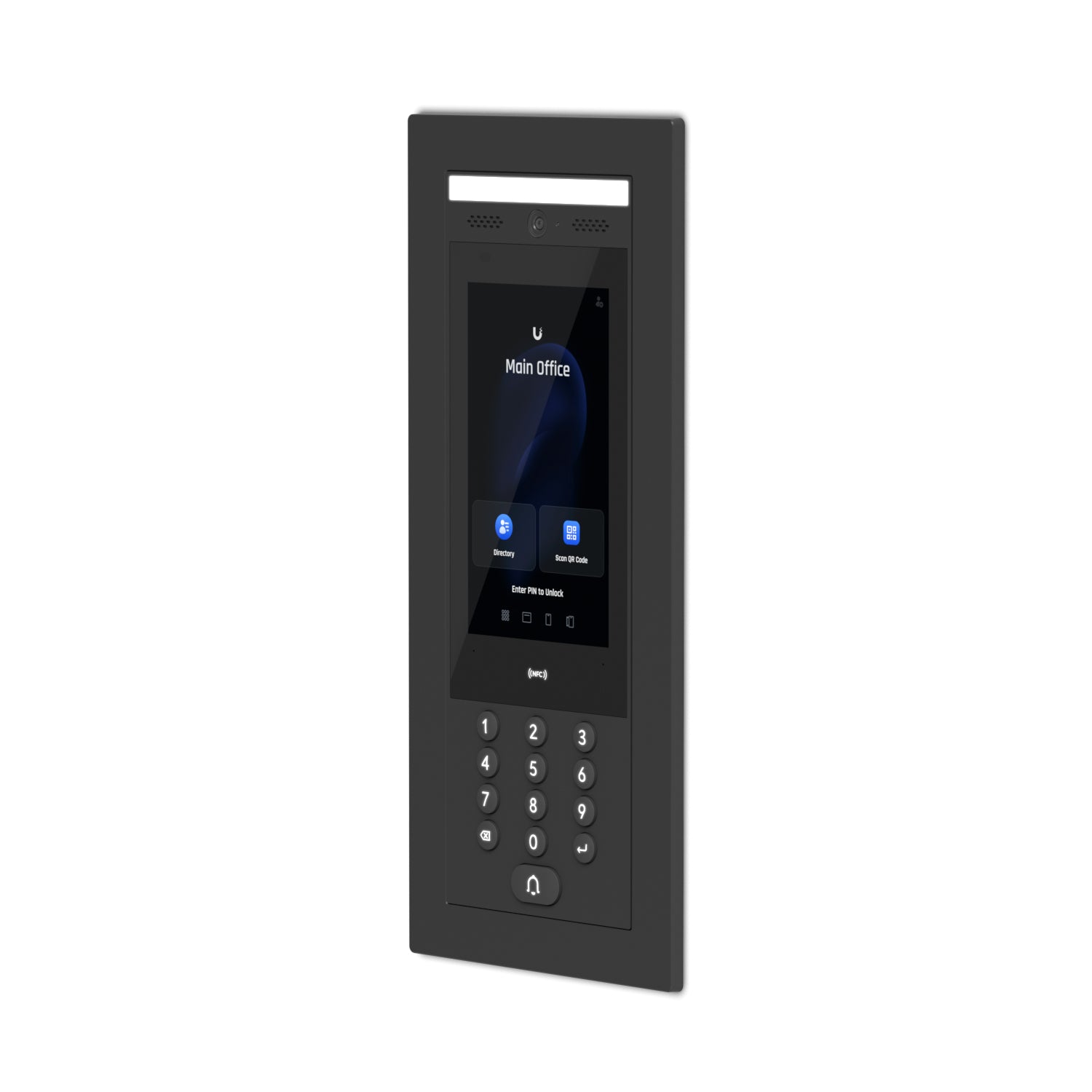 Ubiquiti UniFi Access Intercom flache Türklingel-Zubehör – Wand/Unterputz, schwarz, für UA-Intercom