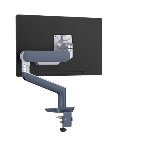 Fellowes Monitorarm, Einzel, bis 28,5", 12,7 kg, Kabelführung, Blau (Azur)