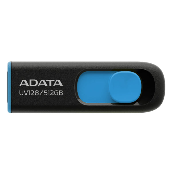 ADATA UV128 – 512 GB USB 3.2 Gen 1 Typ-A – 100 MB/s, Schwarz/Blau