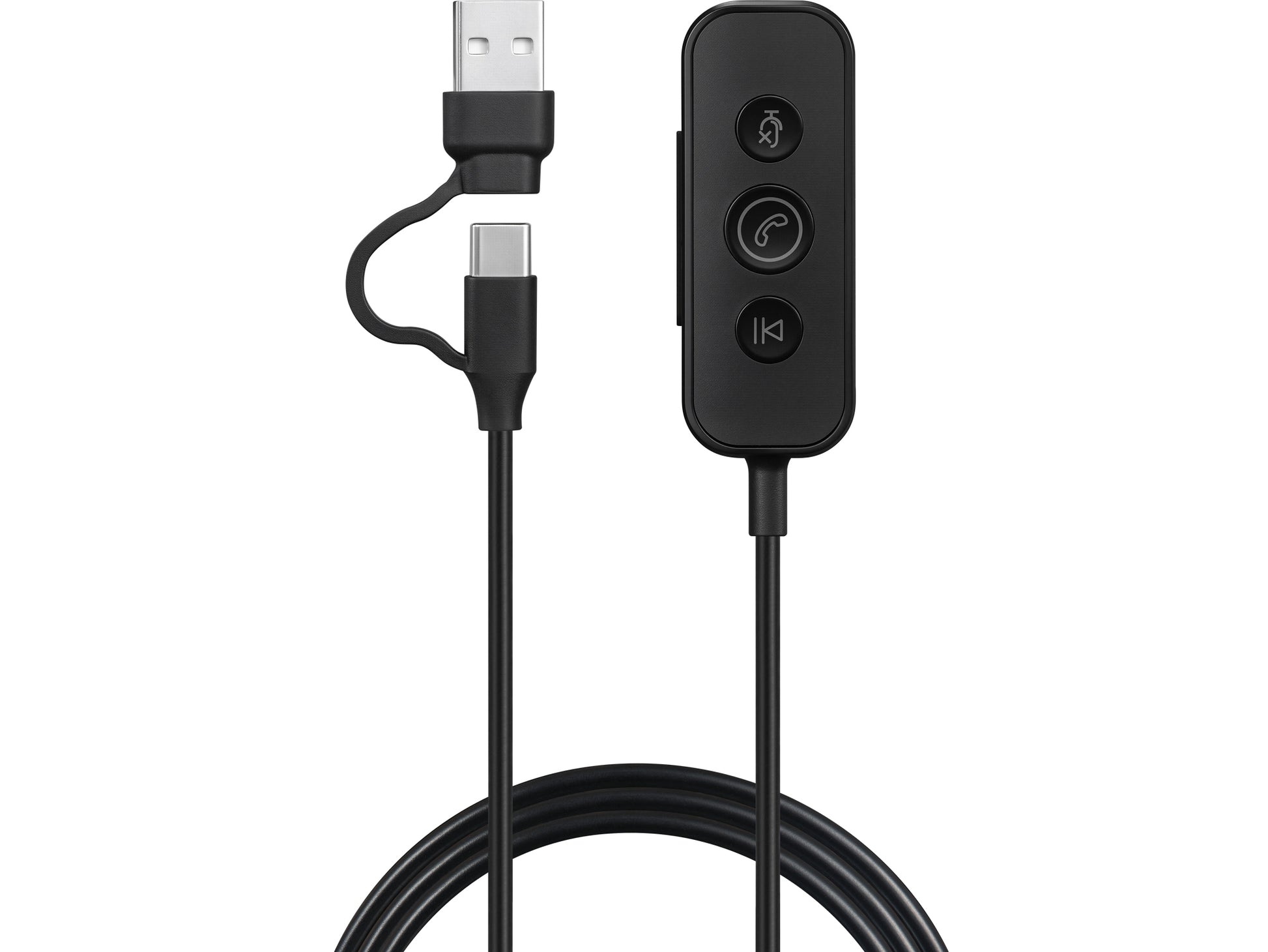 Sandberg 126-54 Office-Headset – On-Ear, Stereo, Kabel, 3,5 mm Klinke + USB-A/USB-C, Schwarz