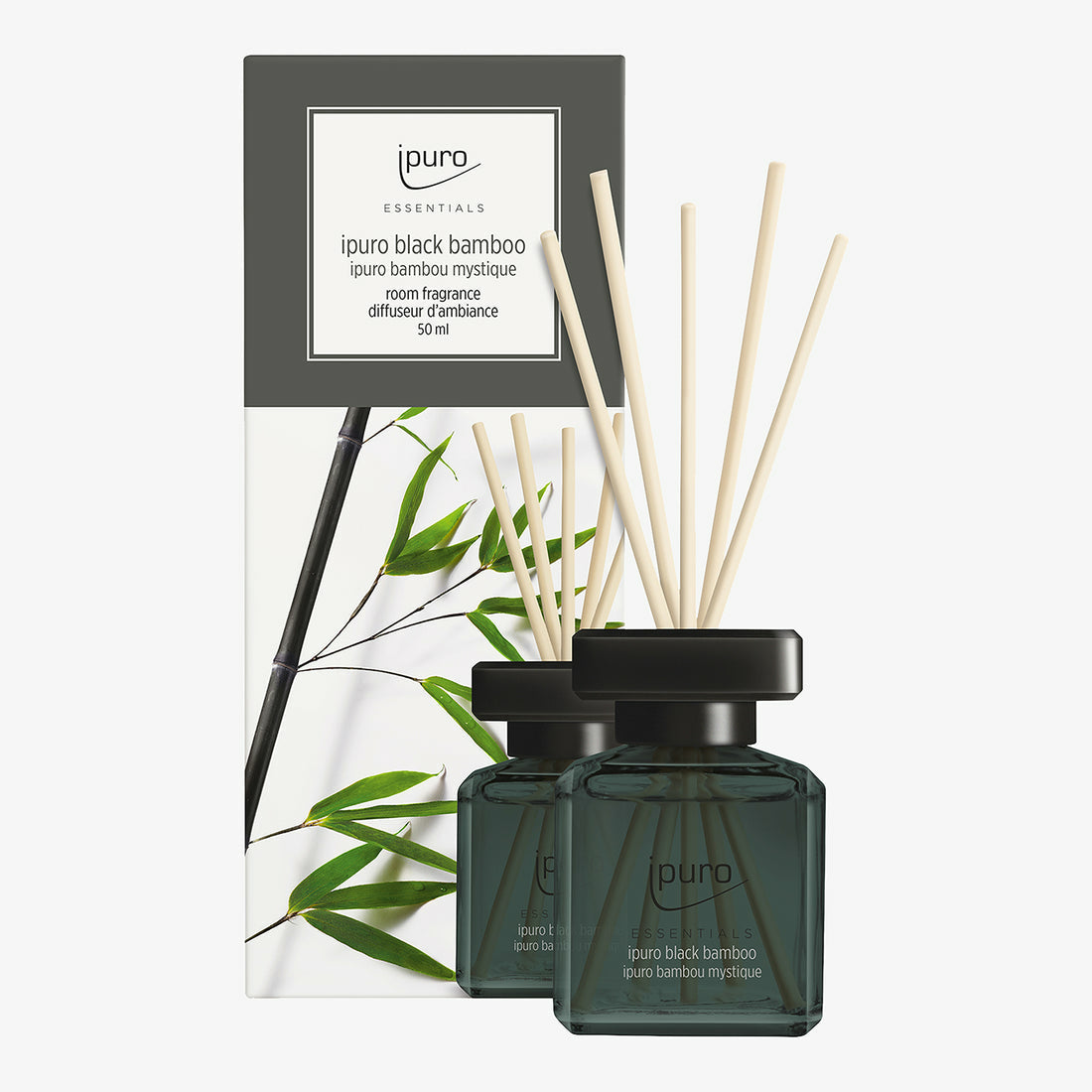 ipuro Essentials Black Bamboo – Duftstäbchen, 50 ml
