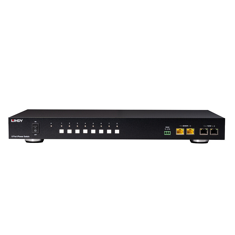 Lindy 32623 – Rack-PDU gemessen, geschaltet, 8× IEC C13, 16 A, Stecker IEC C20, 1U, 2,5 kW
