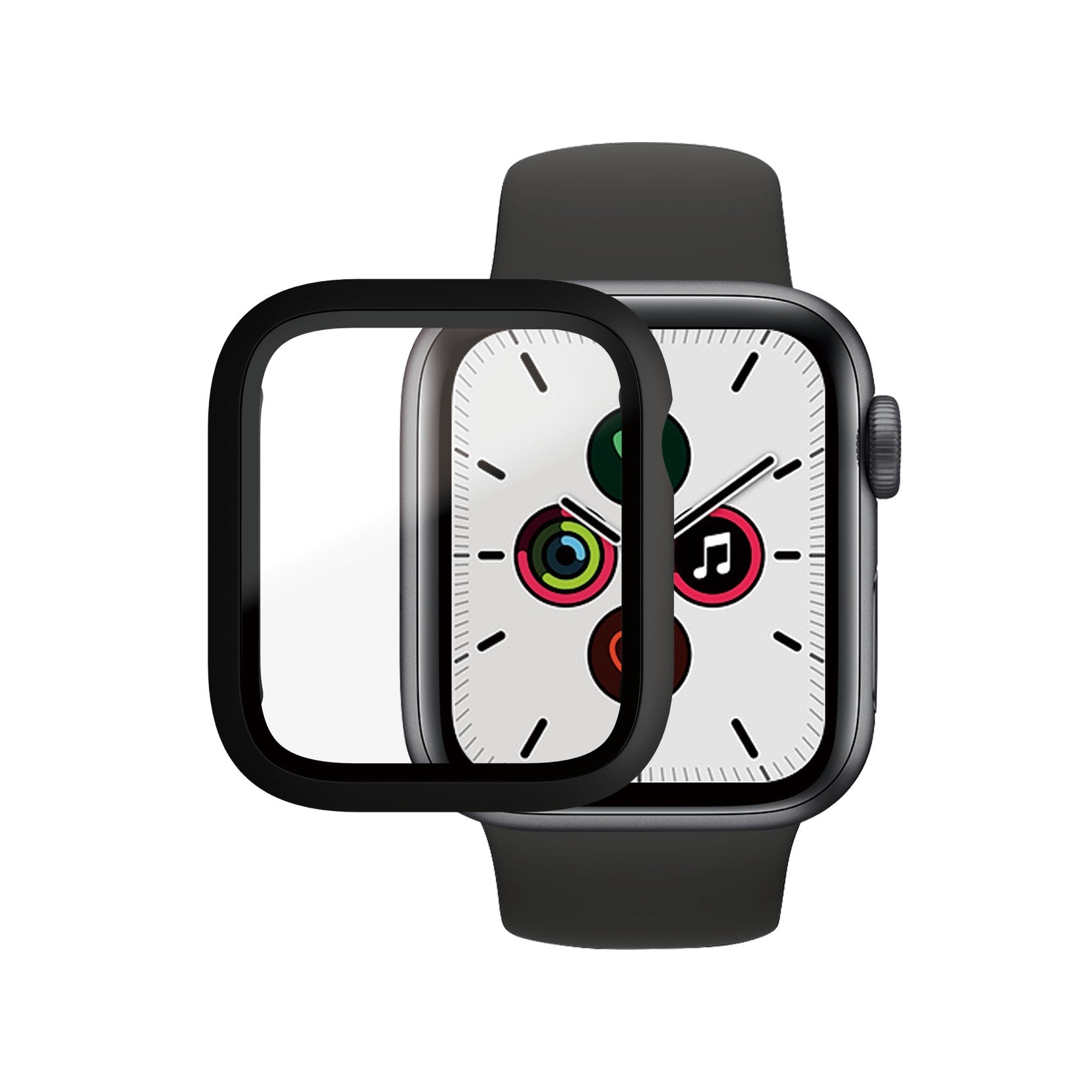 PanzerGlass Displayschutz (Panzerglas), Full Body – für Apple Watch Series 4/5/6/SE 40 mm