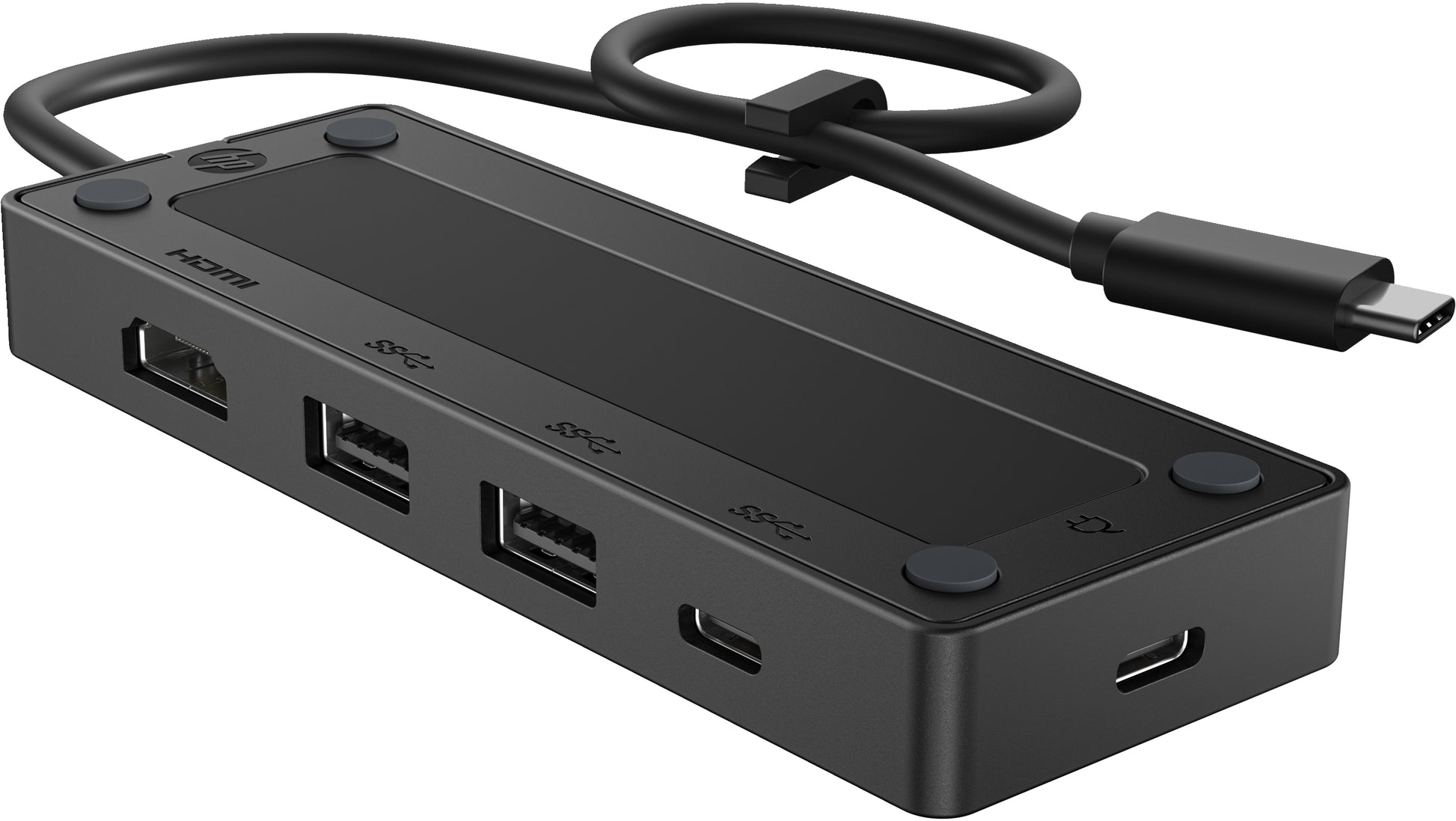 HP G3 Multiport-Adapter – USB-C, 1× HDMI, 2× USB-A, 2× USB-C, 65 W PD, für Windows/Mac/Android