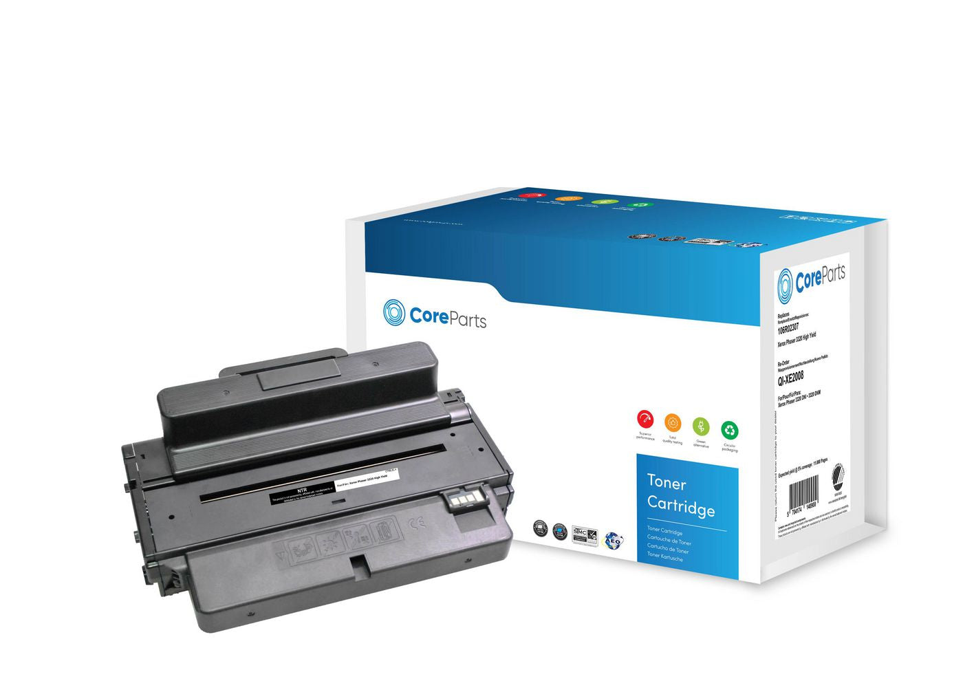 CoreParts 106R02307 Schwarzer Toner – Kompatibel XL – 11'000 Seiten – für Xerox Phaser 3320