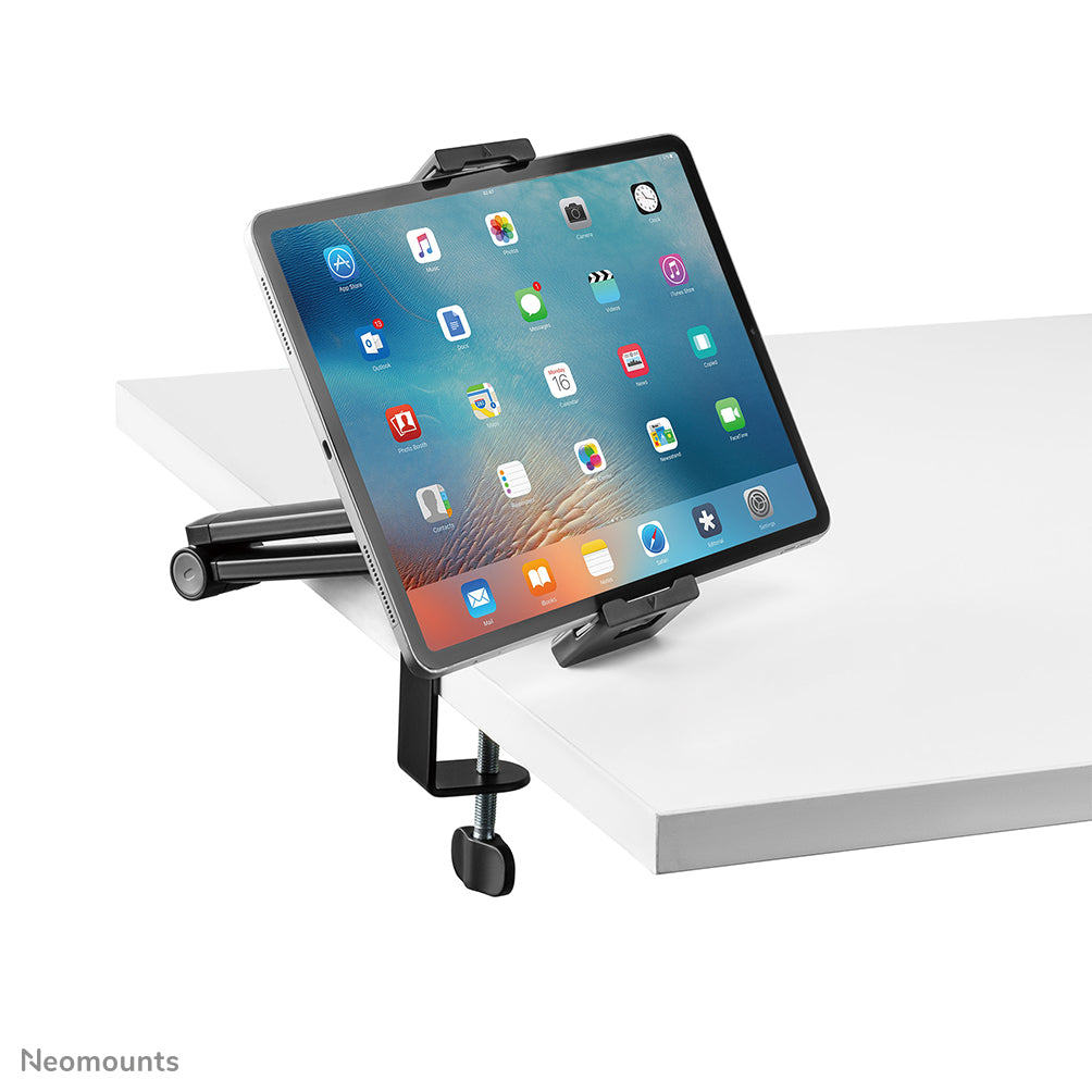 Neomounts Tablet-Arm (Tischklemme) – für 4,7–12,9" – Schwarz