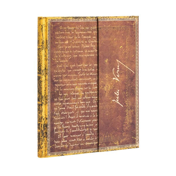 Paperblanks Notizbuch – 180 × 230 mm – 120 g/m² – Hardcover, Falt-Innentasche, Leseband, Braun, FSC