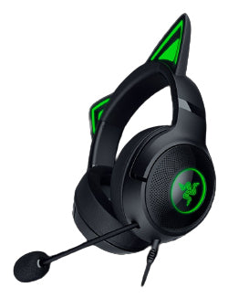 Razer Kraken Kitty V2 – Gaming-Over-Ear-Headset – USB-A, Virtueller 7.1-Surround, Abnehmbares Mikrofon – Schwarz