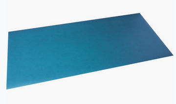 Exacompta Schreibtischunterlage – 400 × 800 mm, PU-Kunstleder, Türkis/Gelb, 1 Stück