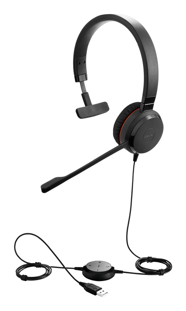 Jabra EVOLVE 30 II STEREO – Duo Headset – USB‑C/USB‑A, mit Adapter