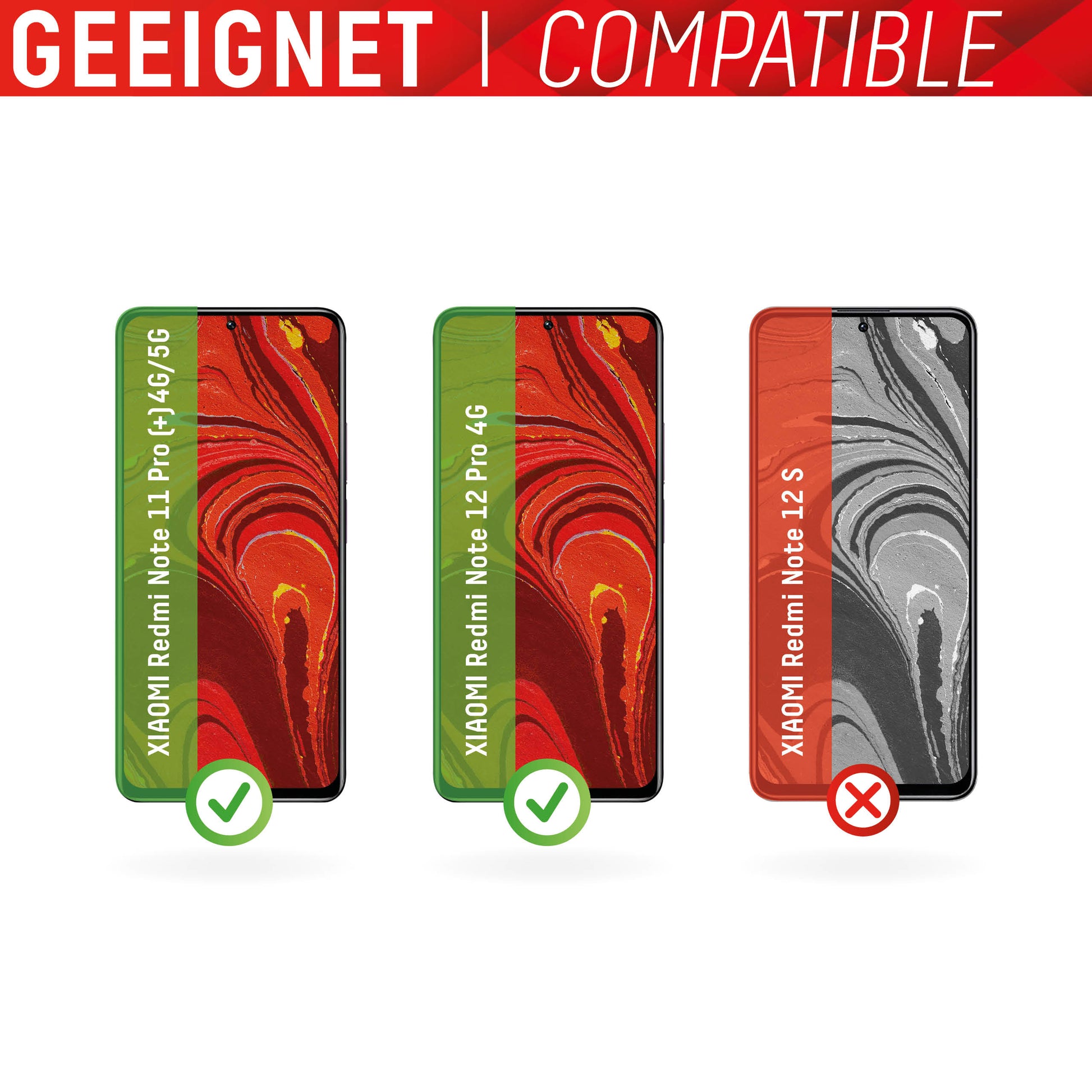Displex Displayschutz (Panzerglas), 9H – für Redmi Note 11 Pro (5G)