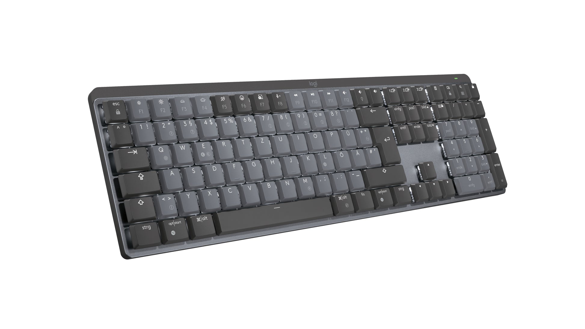 Logitech MX Mechanical – Tastatur, kabellos (Bluetooth), DE-Layout (DE), mechanisch (Low-Profile)