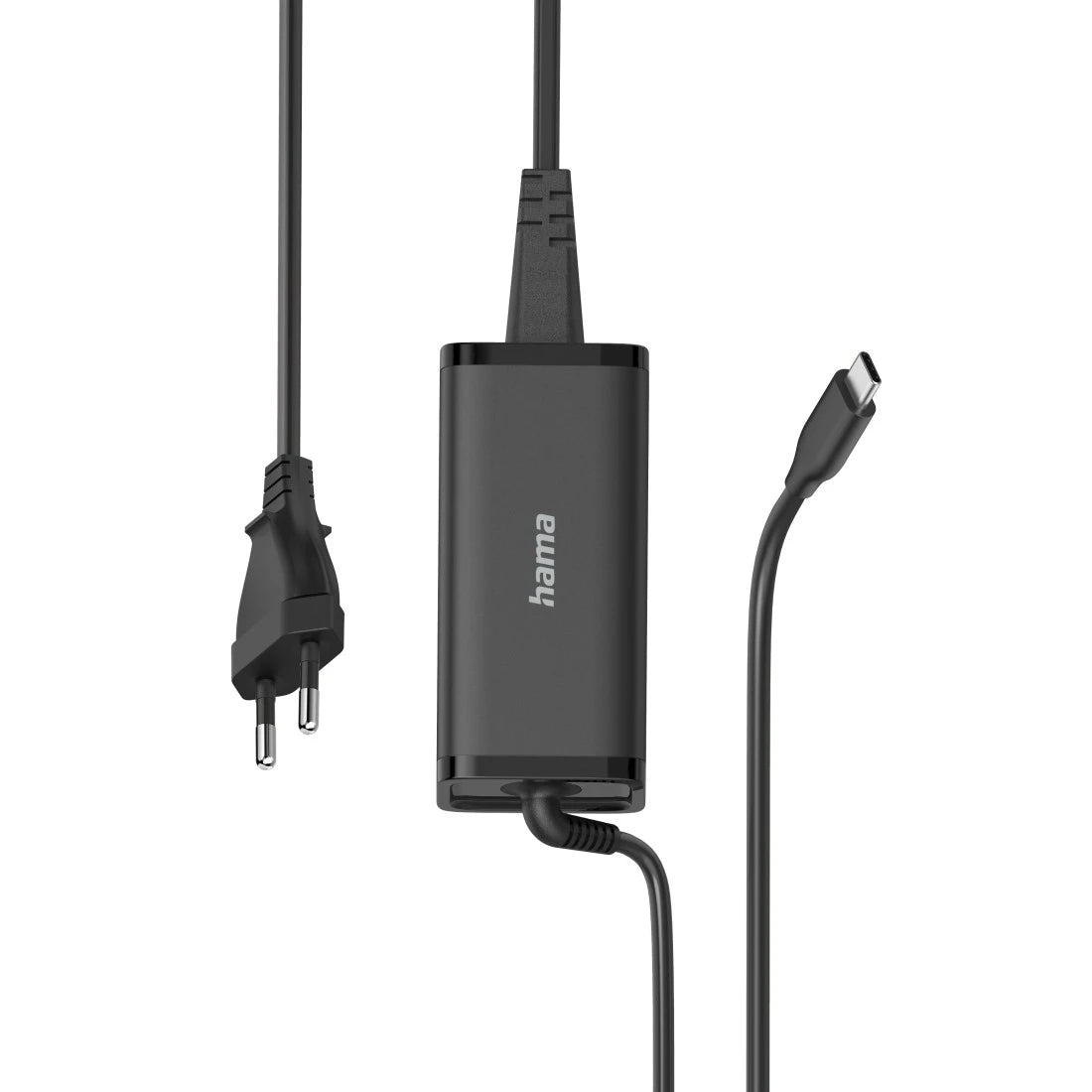Hama 00200024 USB-Ladegerät 100 W – USB-C×1 – PD 3.0, GaN – für Nintendo, Google, Huawei u. a. – Schwarz