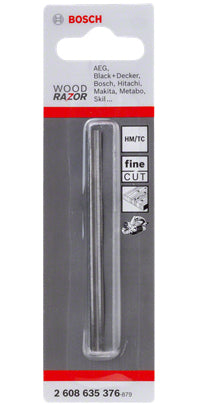 Bosch Professionelles Hobelmesser 82 × 5,5 × 1,1 mm Hartmetall – für Holz – 1 Stk