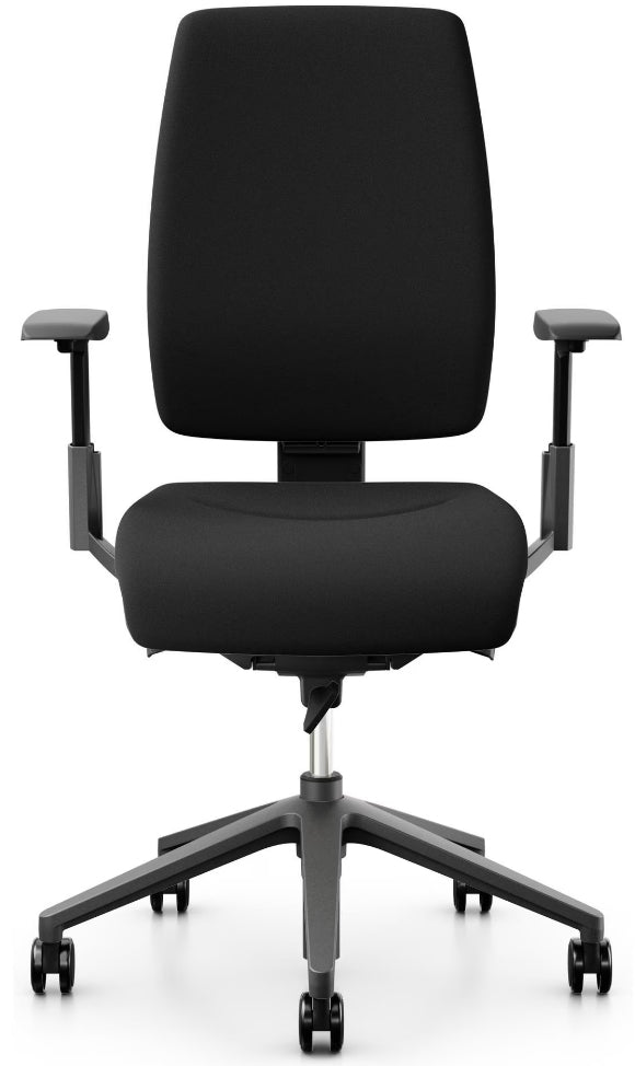Giroflex Bürostuhl 68 – Sitzhöhe 40–52 cm, 120 kg, Schwarz