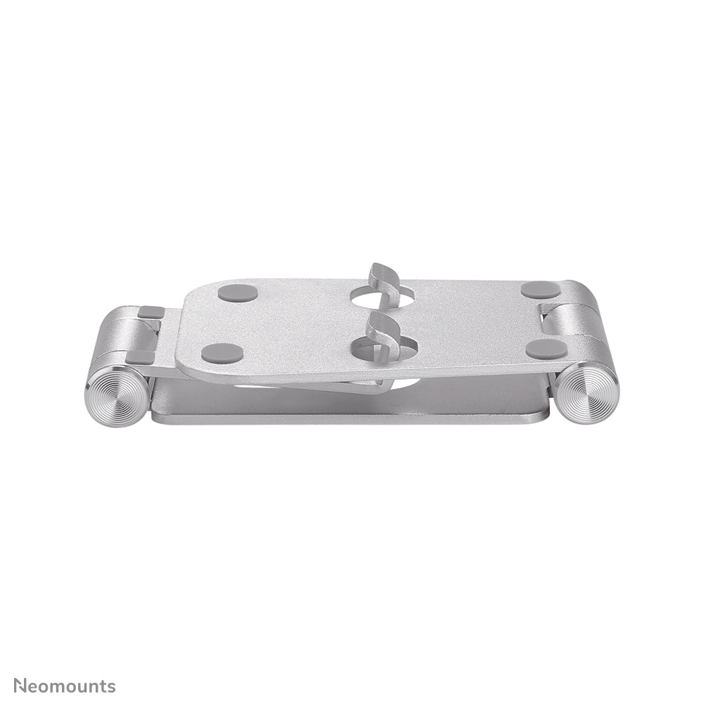 Neomounts Tischständer, faltbar, verstellbar – für Geräte bis 7" – Silber, Aluminium