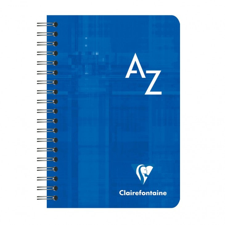 Clairefontaine Spiralheft – 90 × 140 mm – kariert 5 mm – 100 Seiten – Index A–Z