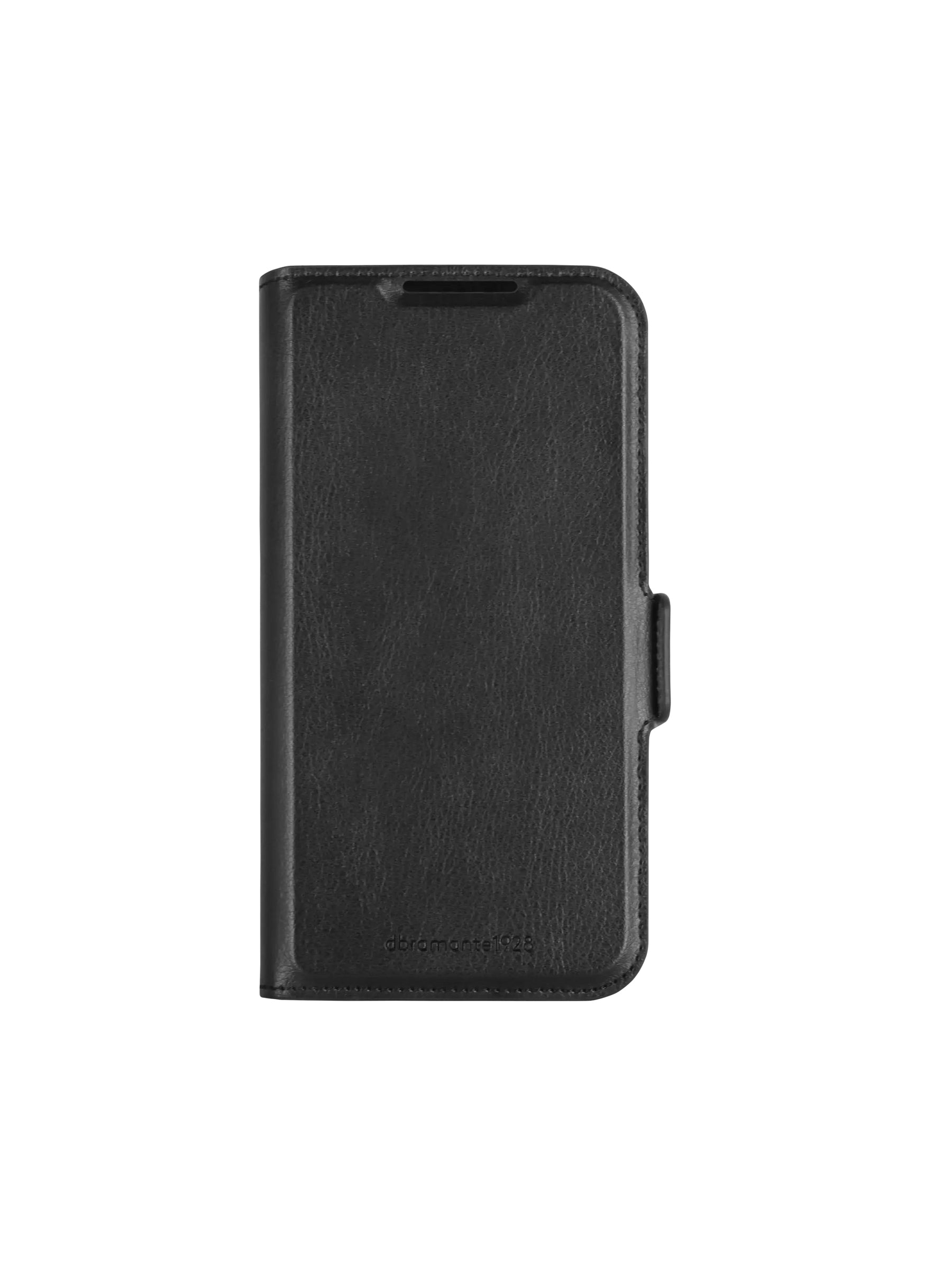 dbramante1928 Oslo Pro Wallethülle – für Samsung Galaxy A15 (4G/5G), 3 Kartenfächer, Leder+Kunststoff, Schwarz