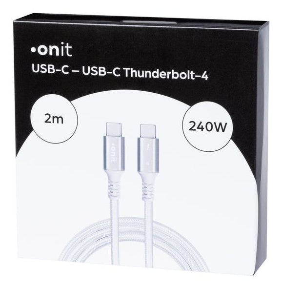 ONIT USB-Kabel, USB-C zu USB-C, 2 m, Lade-/Datenkabel