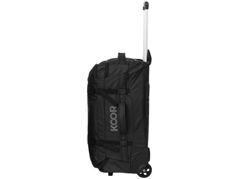 KOOR Trolley JIIBS 70 – 70 l, Weichschale, 2 Rollen, Schwarz, 36 × 63 × 27 cm