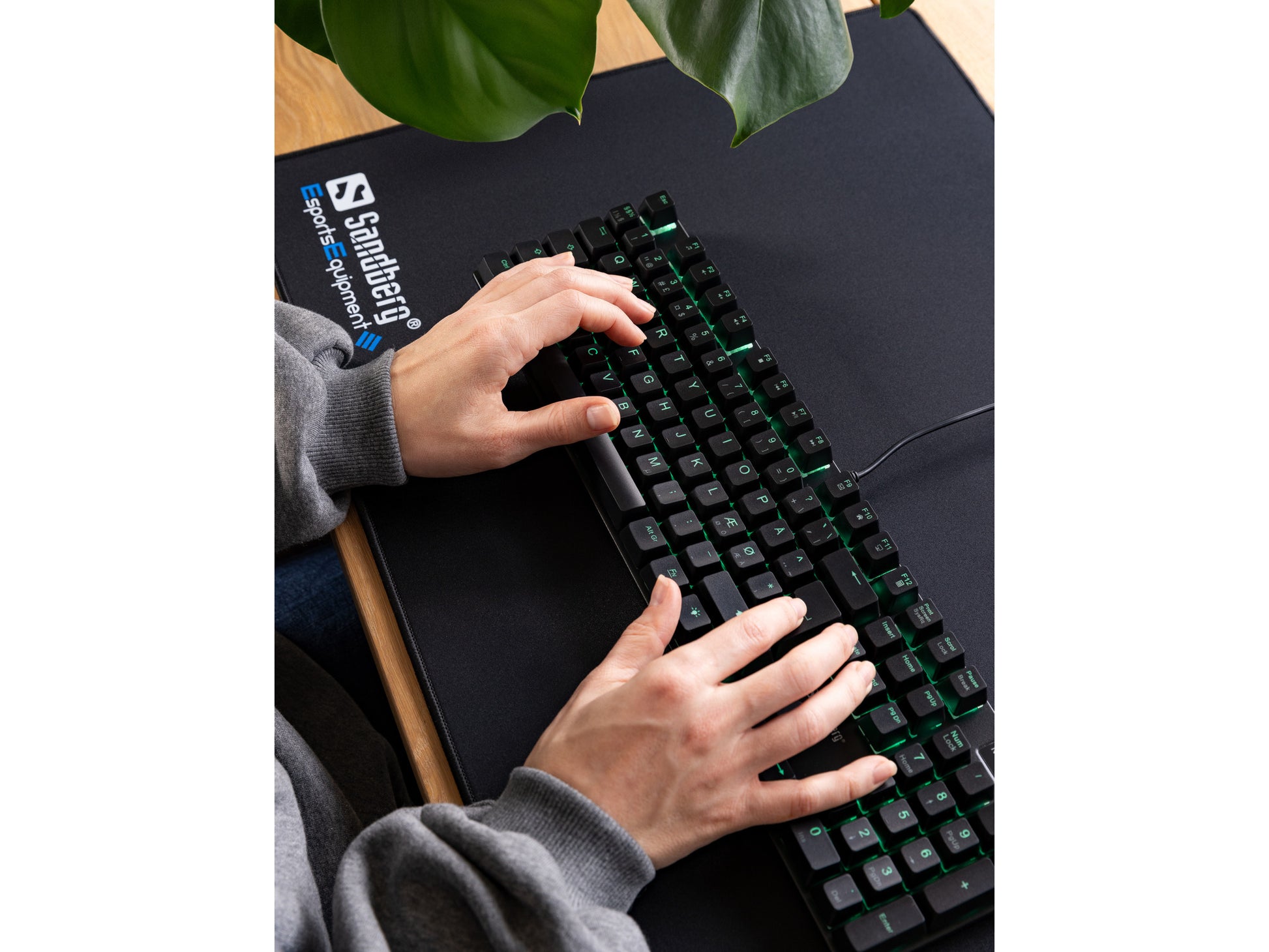 Sandberg Gaming-Tastatur – mechanisch, kabelgebunden – USB – QWERTY (Nordic) – RGB – Schwarz