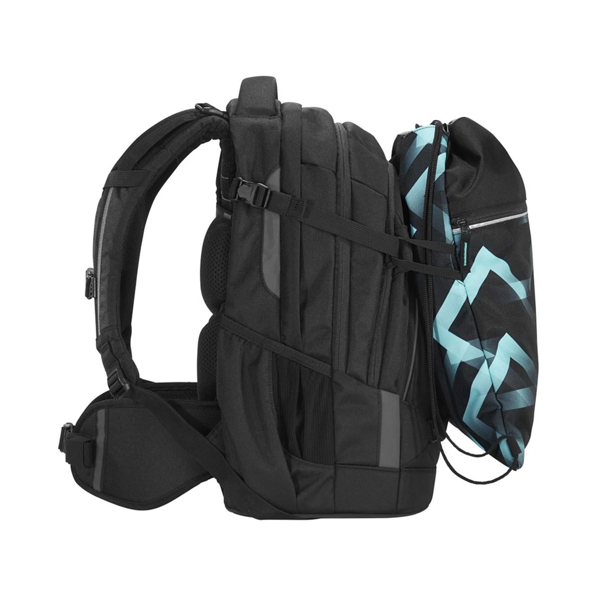 Coocazoo Sportbeutel – 10 l, Motiv Laser Lights, wasserabweisend, 34 × 43 cm