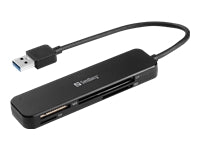 Sandberg Pocket Kartenleser – MMC, MS, microSD, SD, SDHC, SDXC – USB 3.2 Gen 1 – 5 Gbit/s