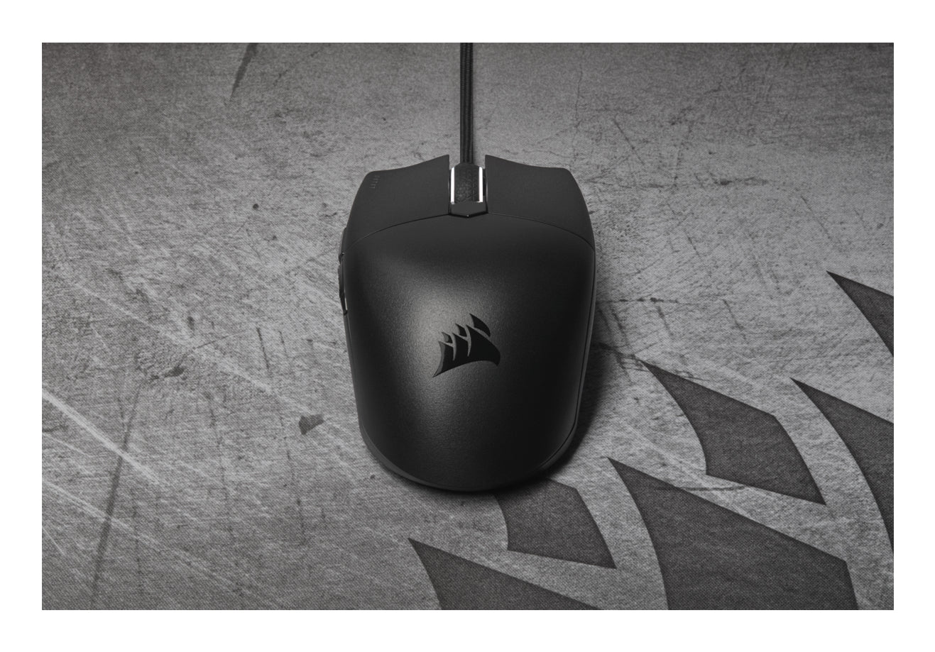 Corsair KATAR PRO XT Gaming-Maus – kabelgebunden, USB-A, 18'000 dpi, 6 Tasten, beidhändig, schwarz