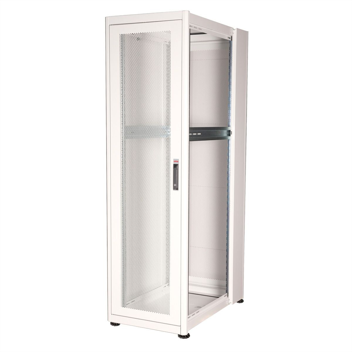 ROLINE Basic – 19" Netzwerkschrank 42U, IP20, abschliessbar, 600 × 1000 × 2010 mm, lichtgrau, Stahl