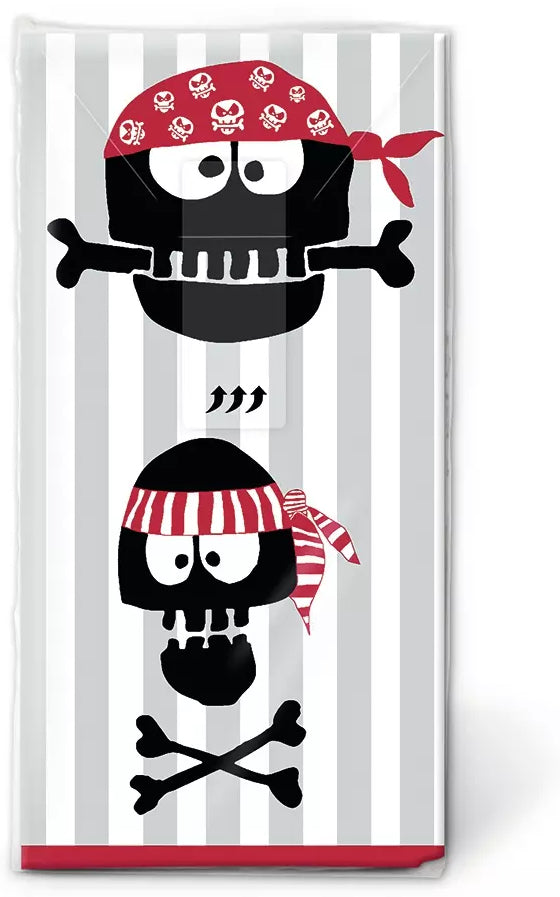 Paper + Design Taschentücher Pirates Ahoi – 4-lagig, 215 × 220 mm – 10 Taschentücher – FSC