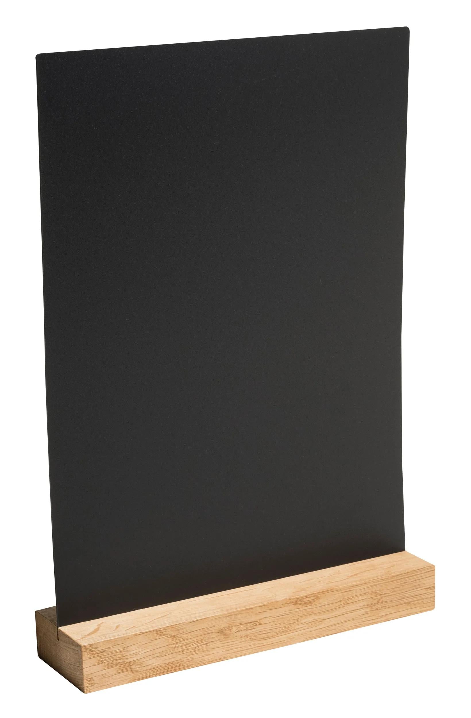 Exacompta Tischaufsteller – für A4 – Hochformat – Schwarz – Holz/ABS