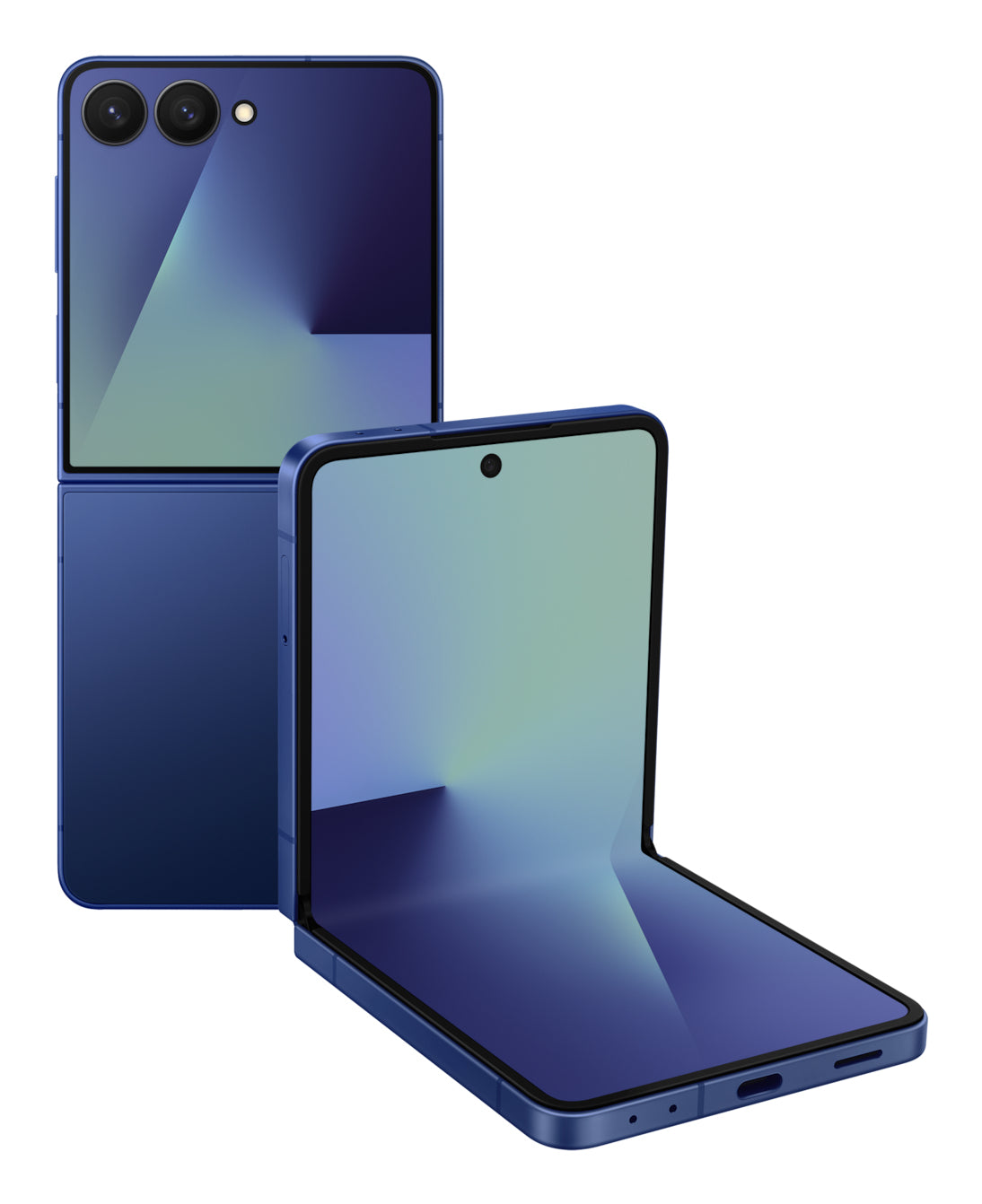 Samsung Galaxy Z Flip7 – blau, 6,8", 2520 × 1080, Android, 256 GB, 12 GB, eSIM, 5G, NFC