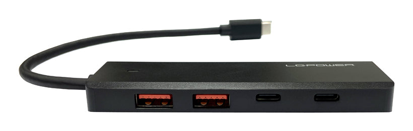 LC-Power LC-HUB-U3-4-C USB-Hub – USB-A, 4× USB-A, 1× USB-C, für universelle Geräte