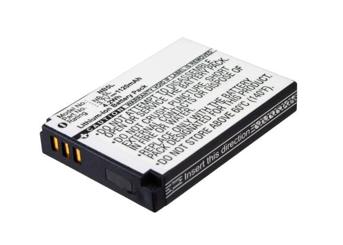 CoreParts NB-5L Kamerabatterie – 3,7 V, 1120 mAh (4,1 Wh) – für Canon Digital IXUS 800 IS, IXUS 850 IS