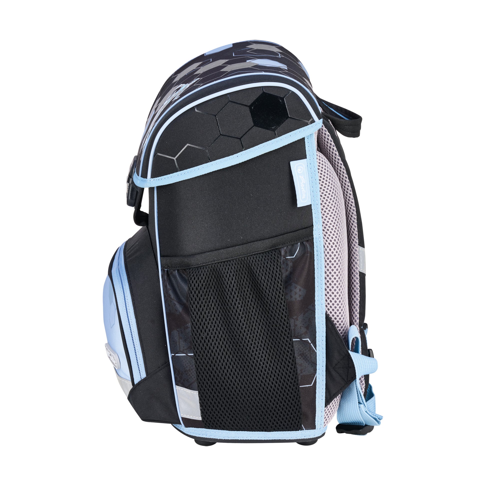 Herlitz Loop Plus – Schulrucksack-Set 4-teilig, Fussball, 17 l, 31×37×22 cm
