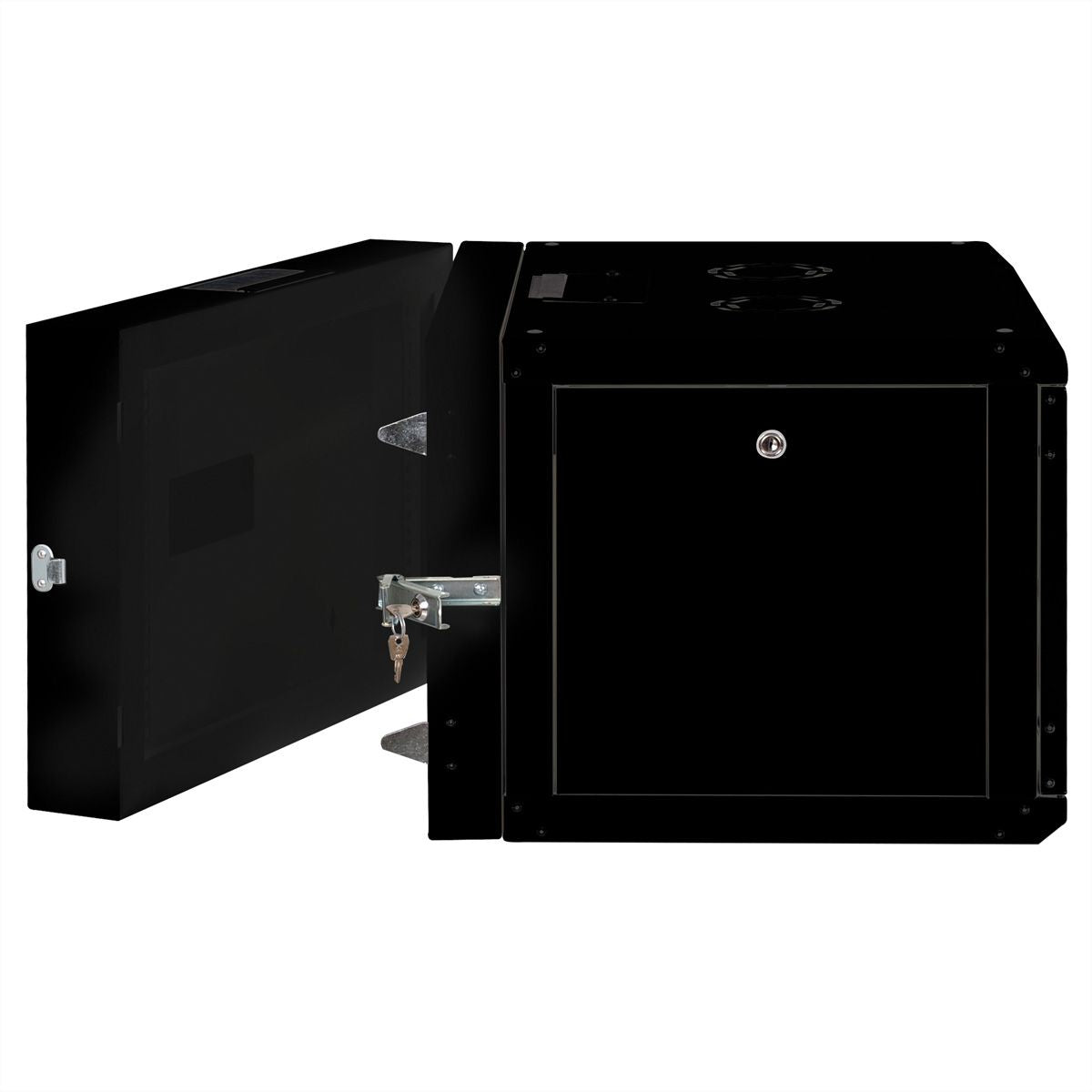 ROLINE Pro – 19" Wandverteiler 7U, IP20, abschliessbar, 600 × 600 × 418 mm, schwarz