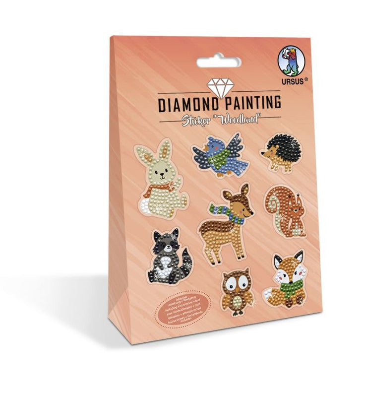 URSUS Diamond-Painting-Set – Tiere – ab 3 Jahren