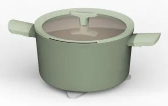 BergHOFF Leo – Untersetzer Ø 24 × 0,7 cm, Silikon, Grau, Magnetisch, Zusammenklappbar