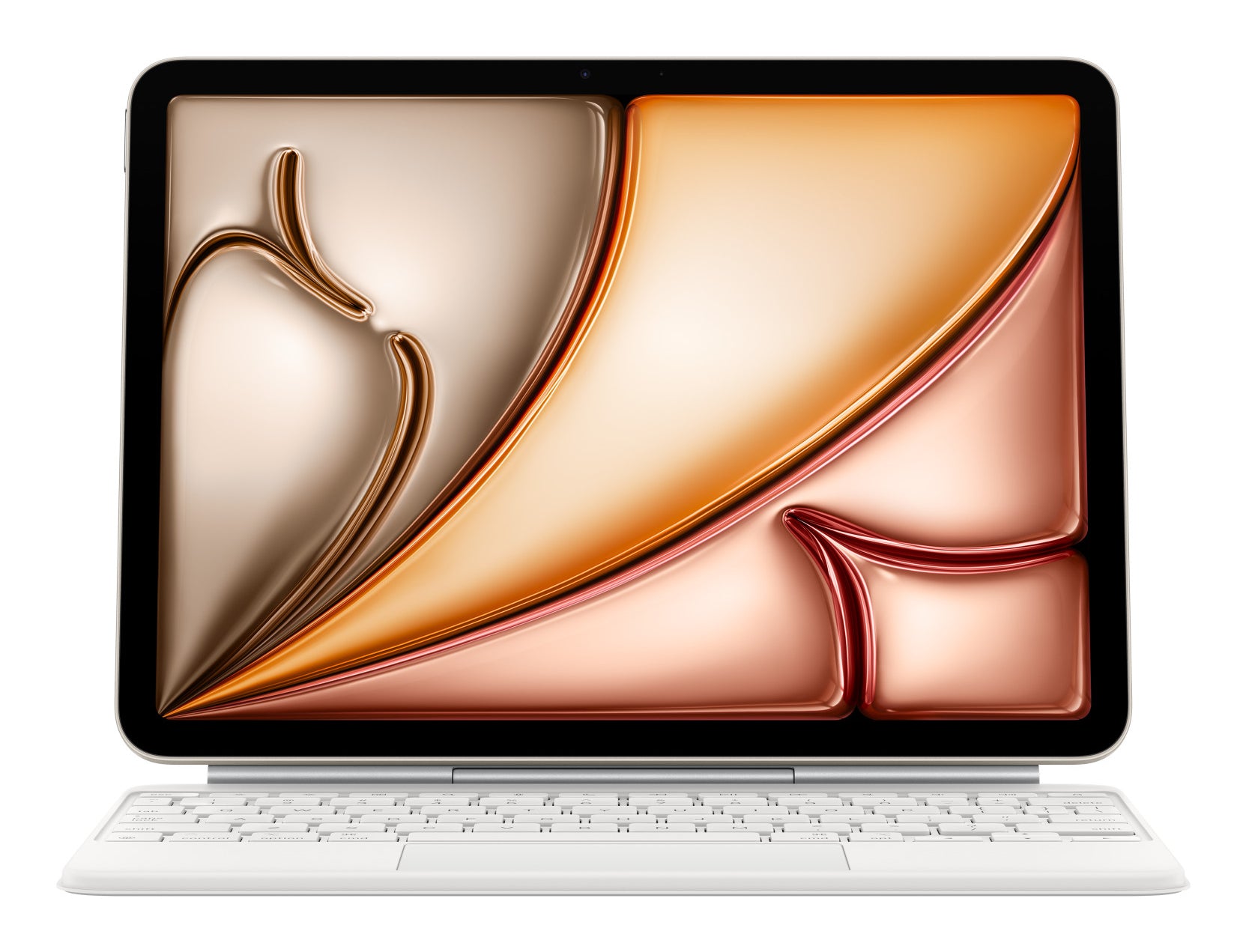 Apple Magic Keyboard – Tastatur, DE-Layout (DE), Weiss – für iPad Air 11" (M3)