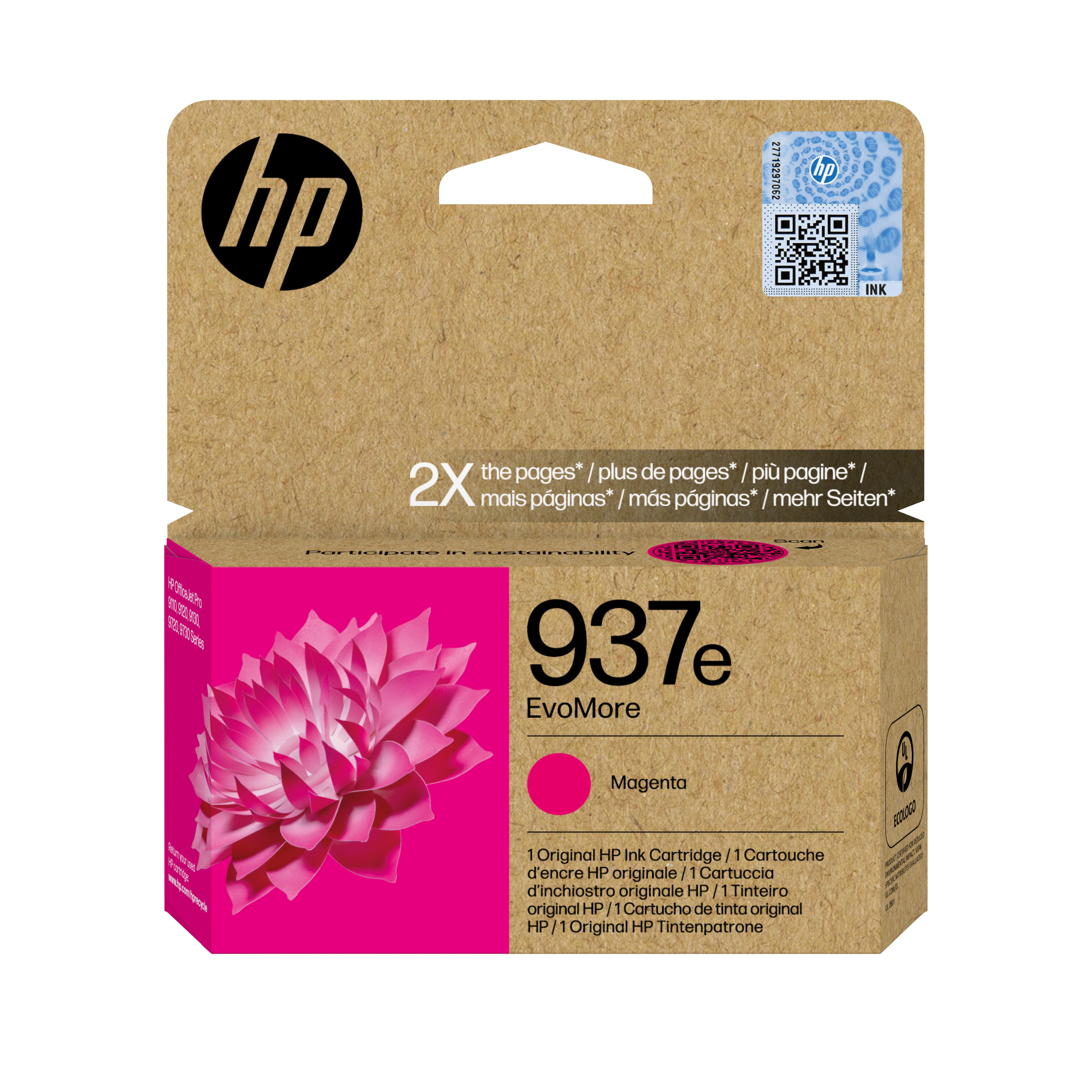HP 937EXL Evomore Magenta Tintenpatrone (Original) – 1'650 Seiten – für 937E