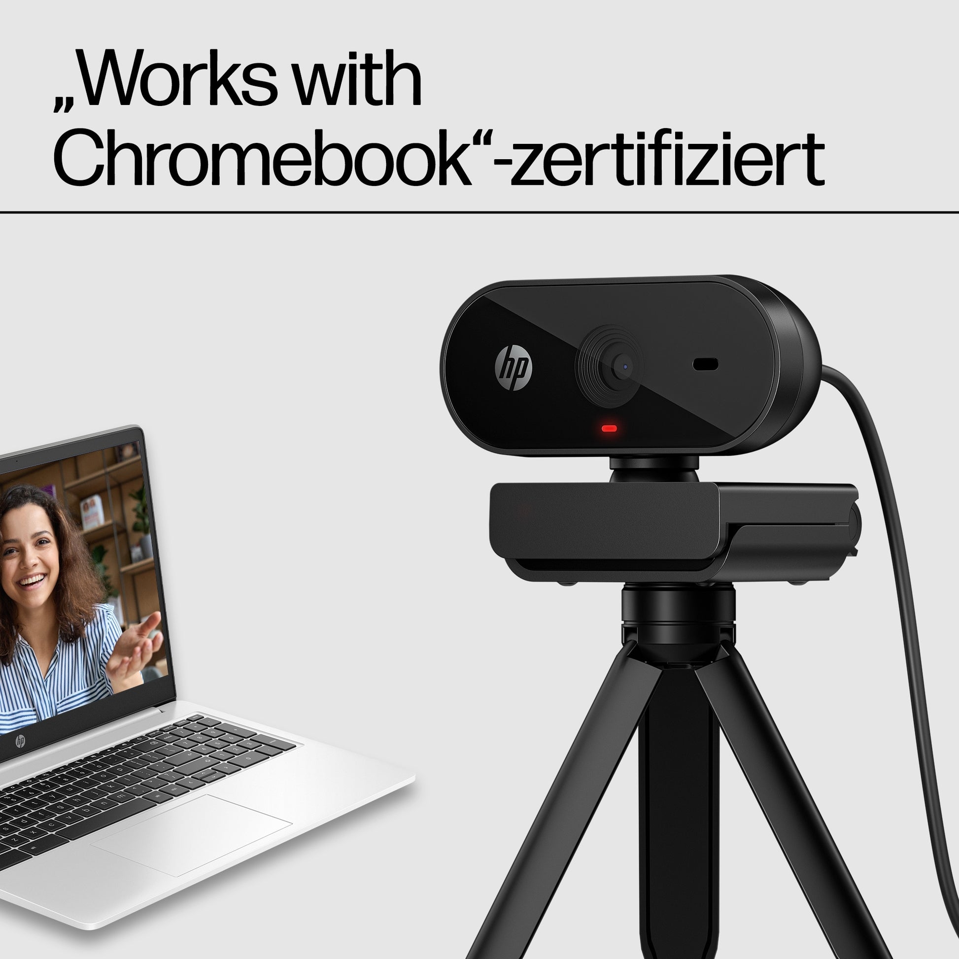 HP 320 – Webcam – Full HD 1080p, USB‑A