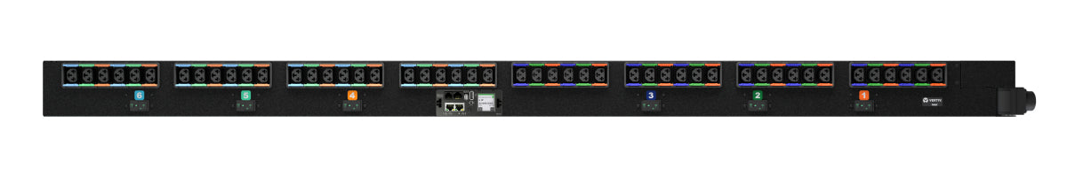 Vertiv Rack-PDU Metered 0U, 3-phasig 63 A 240/415 V, 48×C13/C19, 3 m – schwarz