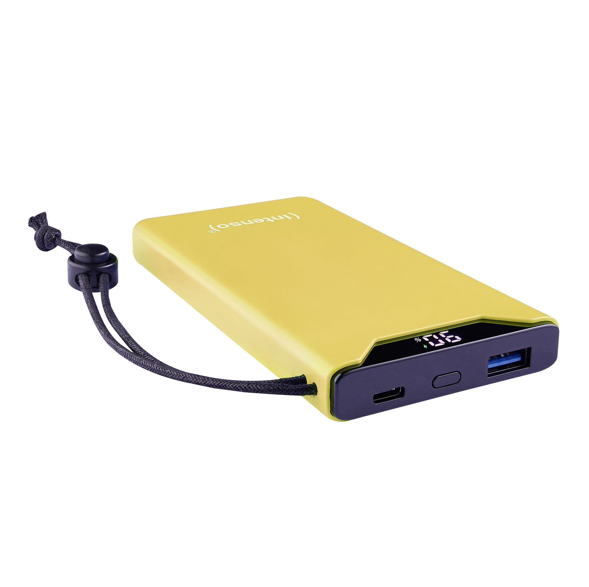 Intenso F10000 Powerbank 10'000 mAh – 20 W PD, 1× USB-C, 1× USB-A, Gelb