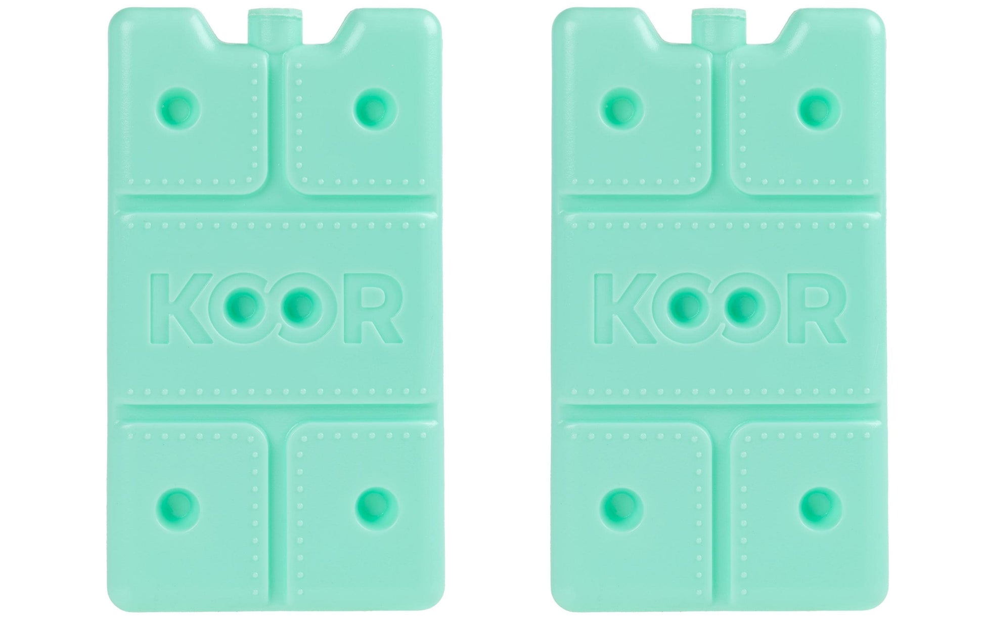 KOOR Kühlelement, 16,3 × 9 × 2 cm, 2 Stk., 200 g (pro Stück), lebensmittelecht, Mint