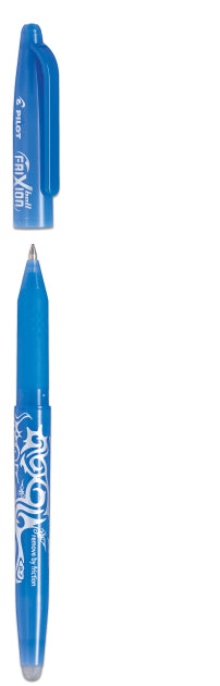 Pilot FriXion Ball Gelschreiber – himmelblau, 0,7 mm, radierbar, Kappe, nachfüllbar