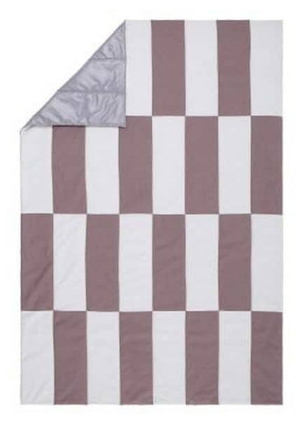 URBANARA Wohndecke – Baumwolle, Polyester, Taupe & Natur – 120 × 180 cm