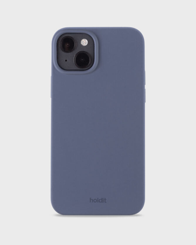 HoldIt Backcover – für Apple iPhone 15 Plus, Silikon, Pacific Blue