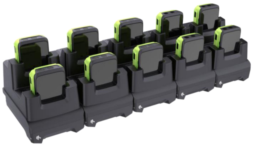 Zebra CRD-WS5X-10SWR-01 Ladestation – 10 Steckplätze, LED-Anzeigen – für WS50