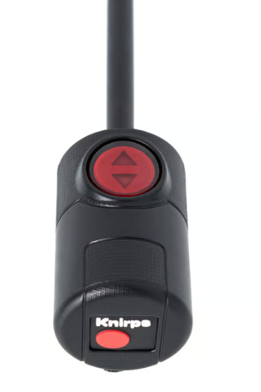 Knirps Taschenschirm U.200 HeatShield – Auf/Zu-Automatik, Ø 95 cm, L 26 cm – schwarz – windfest, UV-Schutz 50+